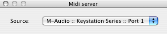 MIDI window